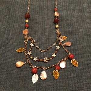 Fall charm necklace